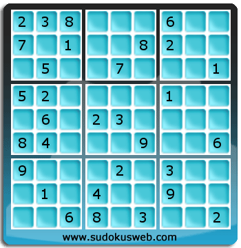 Sudoku von mittelmässiger höhe