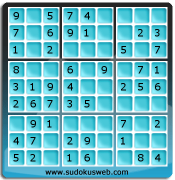 Nivel Muito Facil de Sudoku