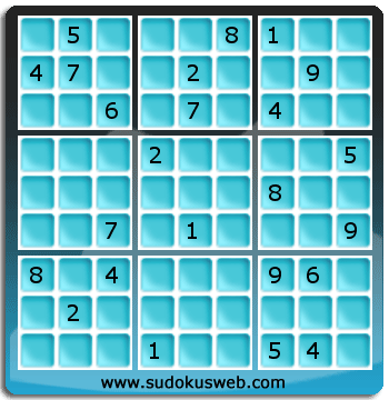 Sudoku von Fachmännischer höhe