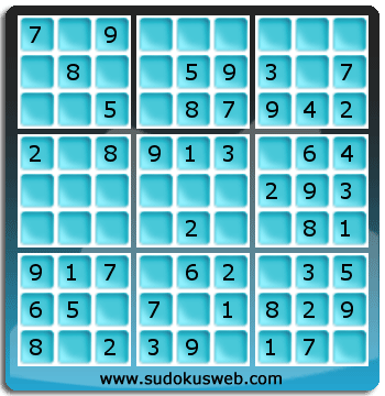 Sudoku de Niveau Très Facile Sudoku de Niveau Très Facile