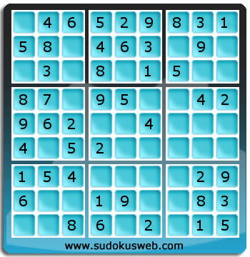 Sudoku de Niveau Très Facile Sudoku de Niveau Très Facile