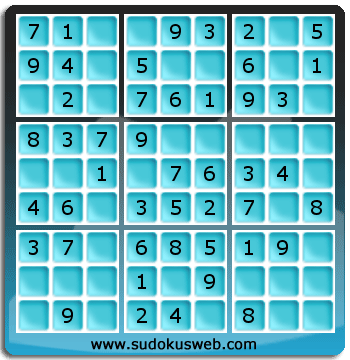 Sudoku de Nivel Muy Fácil Sudoku de Nivel Muy Fácil