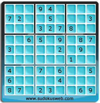 Sudoku von mittelmässiger höhe