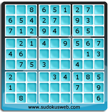 Nivel Muito Facil de Sudoku Nivel Muito Facil de Sudoku