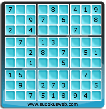 Nivel Facil de Sudoku Nivel Facil de Sudoku