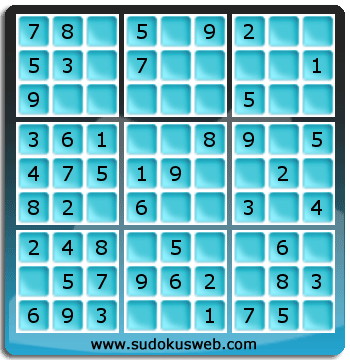 Nivel Muito Facil de Sudoku Nivel Muito Facil de Sudoku