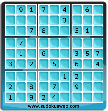 Sudoku von mittelmässiger höhe