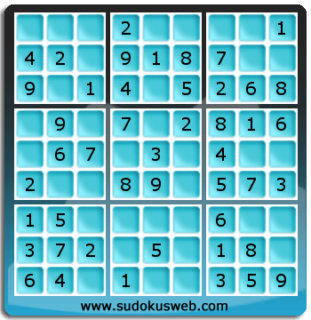 Sudoku von sehr einfacher höhe