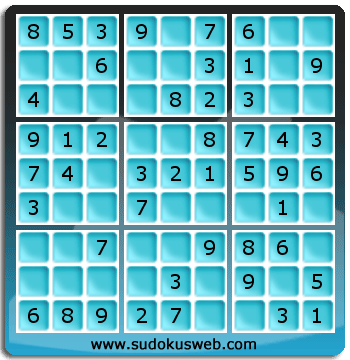 Nivel Muito Facil de Sudoku Nivel Muito Facil de Sudoku