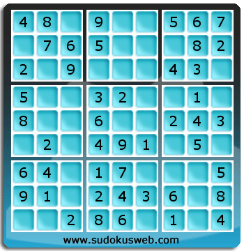 Nivel Muito Facil de Sudoku Nivel Muito Facil de Sudoku