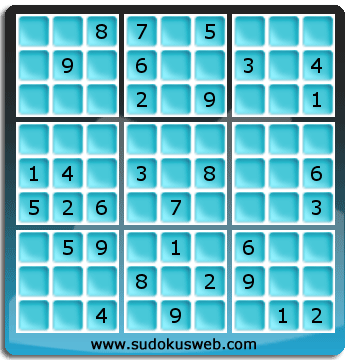 Sudoku von mittelmässiger höhe