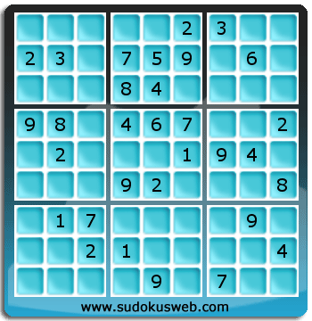 Sudoku von mittelmässiger höhe