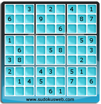 Sudoku von mittelmässiger höhe