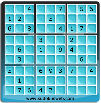 Sudoku von mittelmässiger höhe