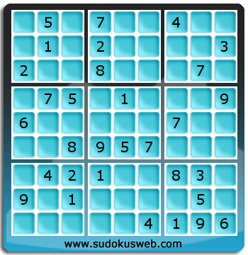 Sudoku von mittelmässiger höhe