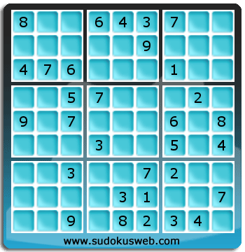 Sudoku von mittelmässiger höhe