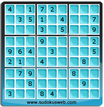 Sudoku von mittelmässiger höhe