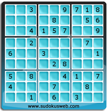 Sudoku von mittelmässiger höhe