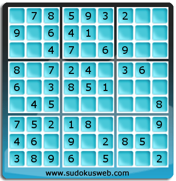 Sudoku de Niveau Très Facile