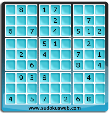 Sudoku von mittelmässiger höhe