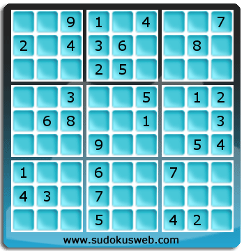 Sudoku von mittelmässiger höhe