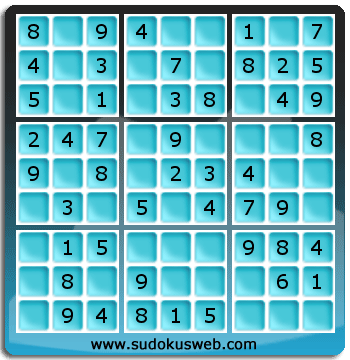 Nivel Muito Facil de Sudoku