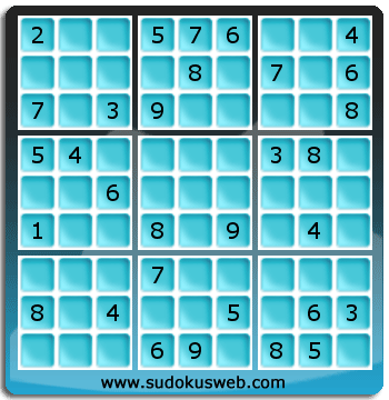 Sudoku von mittelmässiger höhe