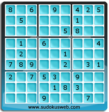 Sudoku von mittelmässiger höhe