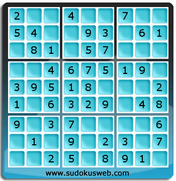 Sudoku de Niveau Très Facile