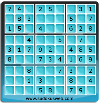 Sudoku de Nivell Molt Fàcil Sudoku de Nivell Molt Fàcil