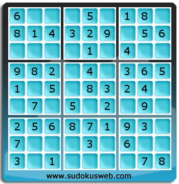 Sudoku de Niveau Très Facile Sudoku de Niveau Très Facile