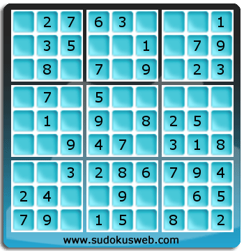 Nivel Muito Facil de Sudoku Nivel Muito Facil de Sudoku