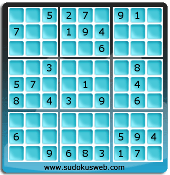 Sudoku von mittelmässiger höhe