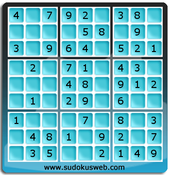 Sudoku de Niveau Très Facile