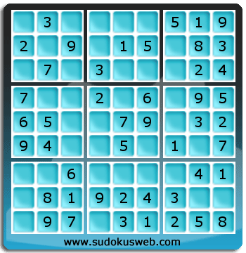 Sudoku de Niveau Très Facile