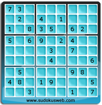 Sudoku von mittelmässiger höhe