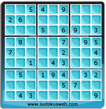 Sudoku von mittelmässiger höhe