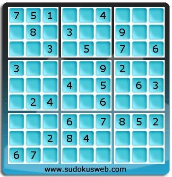 Sudoku von mittelmässiger höhe