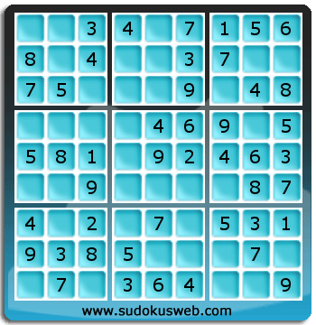 Sudoku de Niveau Très Facile Sudoku de Niveau Très Facile