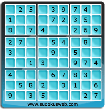 Sudoku de Niveau Très Facile Sudoku de Niveau Très Facile