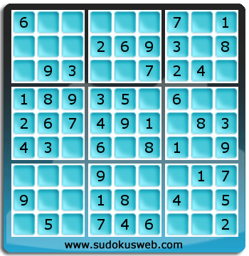 Nivel Muito Facil de Sudoku Nivel Muito Facil de Sudoku