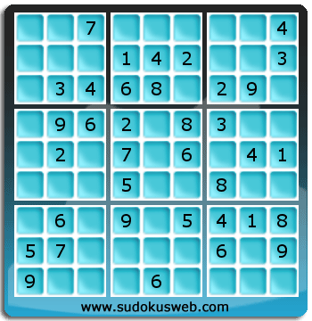 Sudoku von einfacher höhe