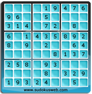 Nivel Muito Facil de Sudoku Nivel Muito Facil de Sudoku