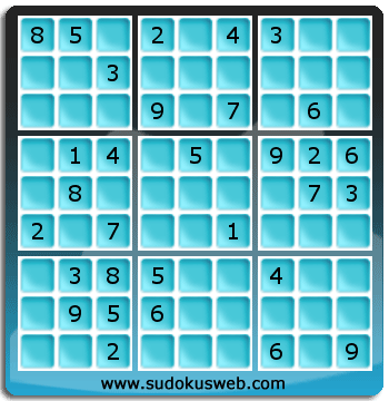 Sudoku von mittelmässiger höhe