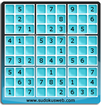 Nivel Muito Facil de Sudoku Nivel Muito Facil de Sudoku