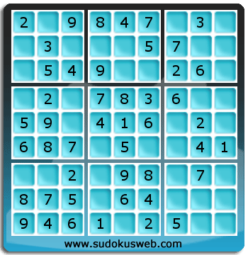 Sudoku de Niveau Très Facile Sudoku de Niveau Très Facile