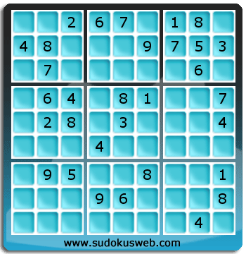 Sudoku von mittelmässiger höhe