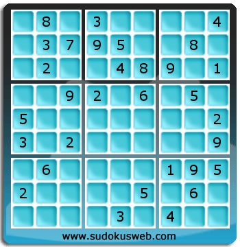 Sudoku von mittelmässiger höhe