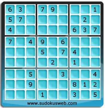 Sudoku von mittelmässiger höhe