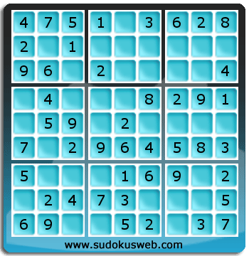 Sudoku de Niveau Très Facile Sudoku de Niveau Très Facile